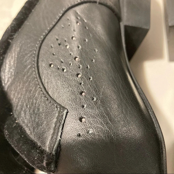 JOHN FLUEVOG Sz 6 Era Leather Velvet Ribbon  Shoes - Picture 11 of 16